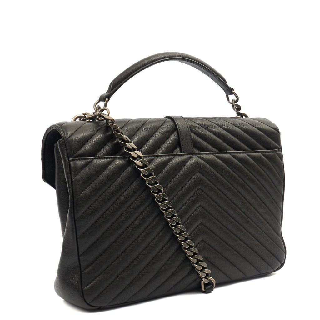 Saint Laurent Shoulder Bag College - Medium in Black, Leather