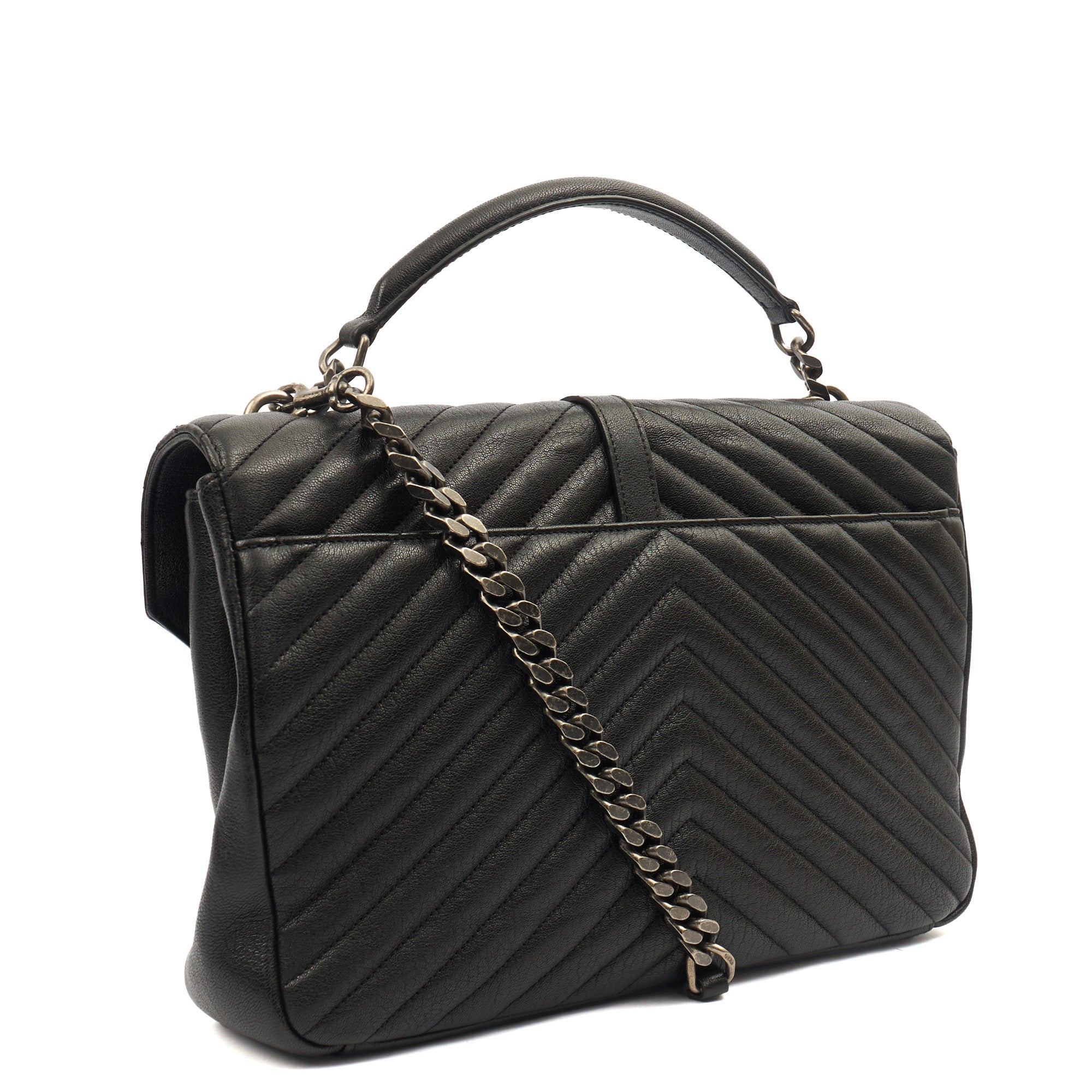 Saint Laurent Shoulder Bag College - Medium in Black, Leather