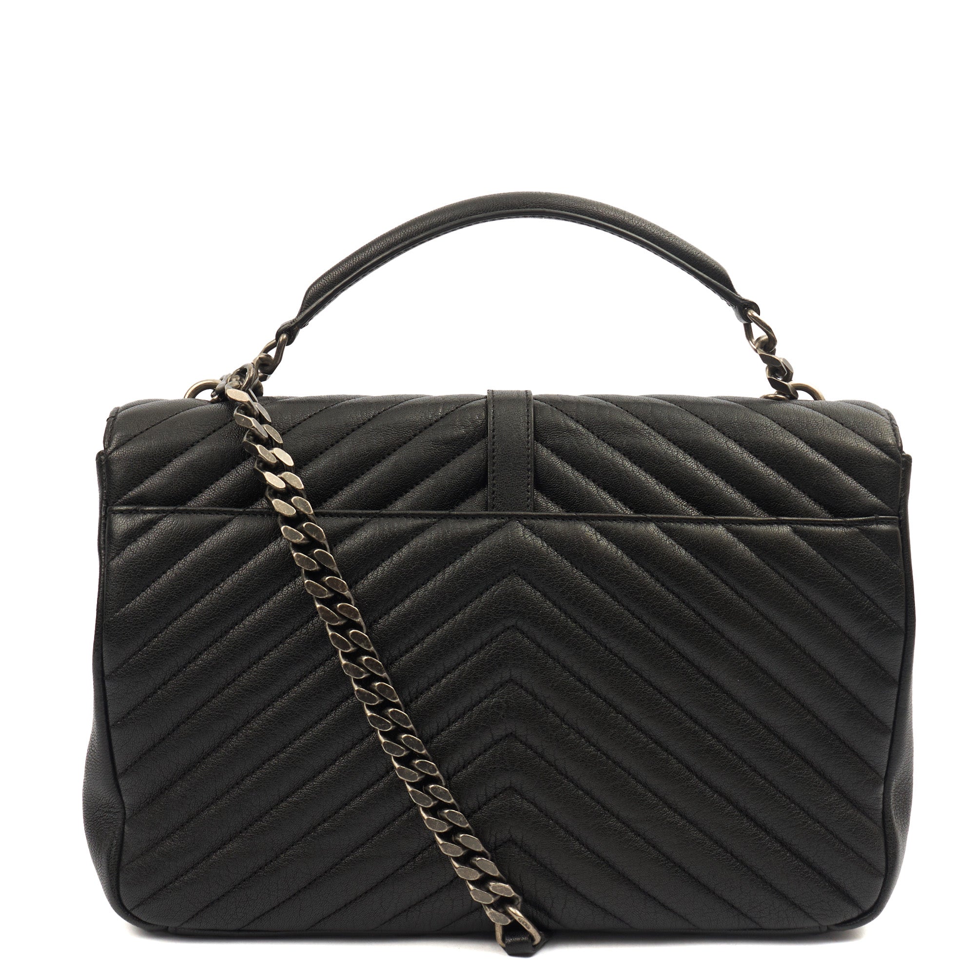 Saint Laurent Shoulder Bag College - Medium in Black, Leather