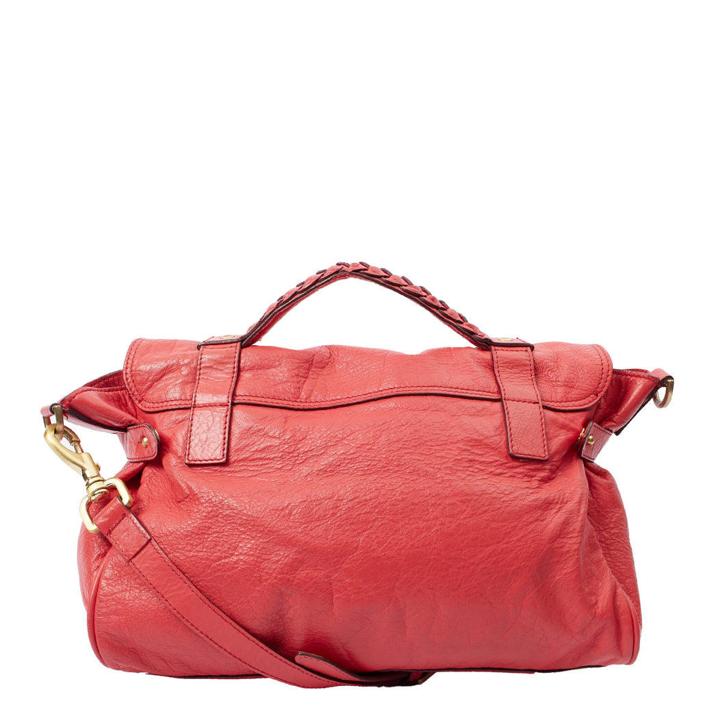 Mulberry Tote Alexa in Lipstick Red, Calfskin Leather