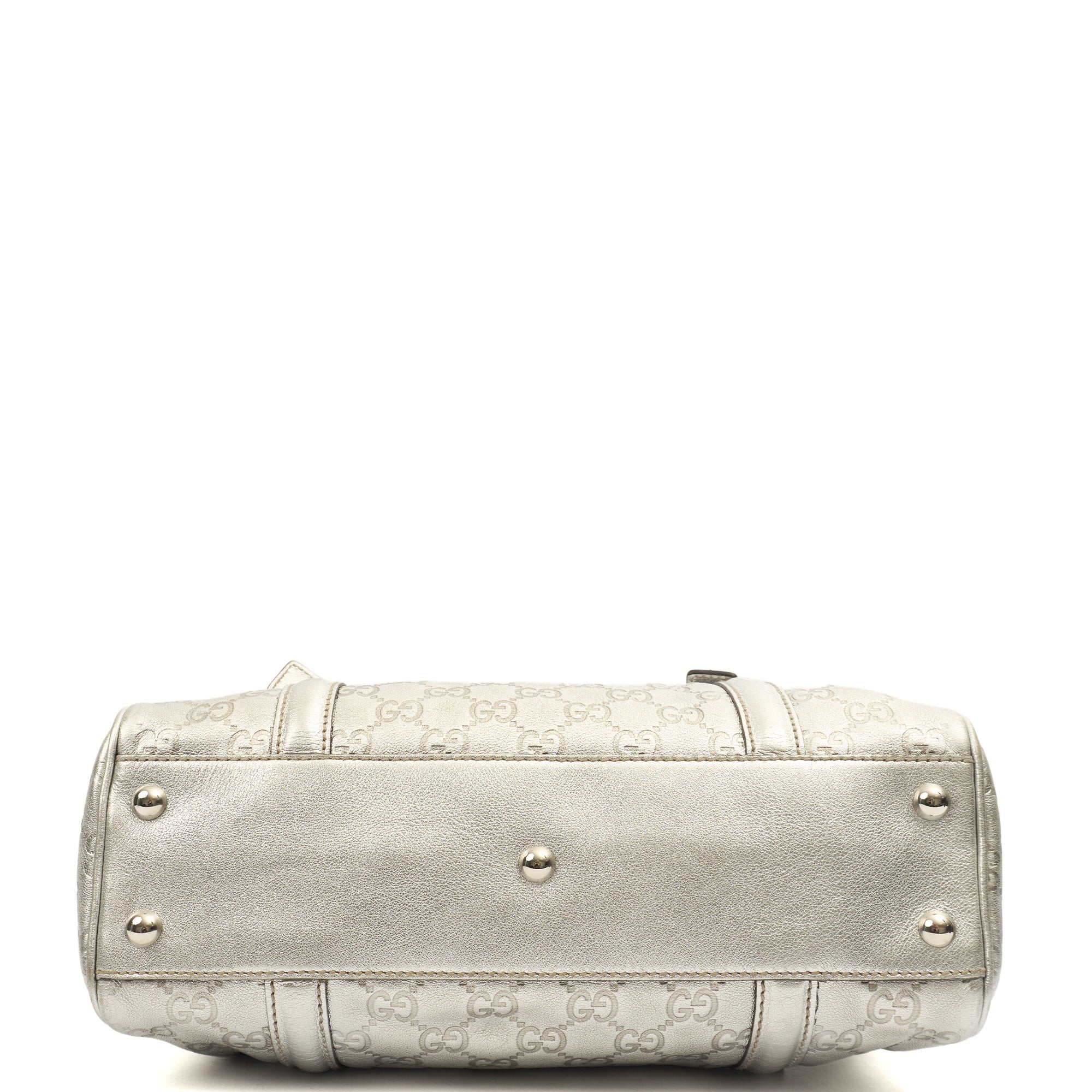 Gucci Top Handle Britt Boston in Metallic, Leather