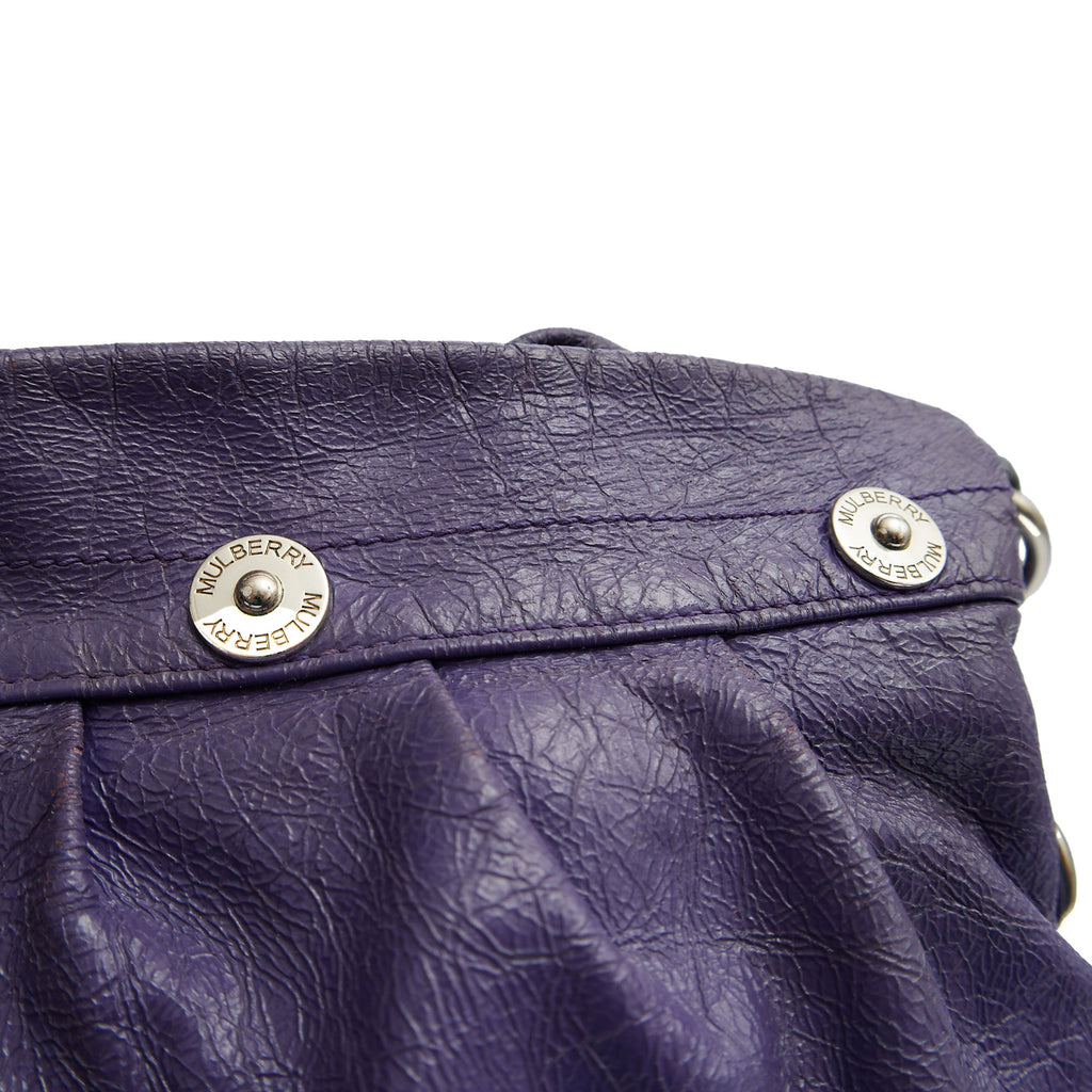 Mulberry Tote Mitzy Hobo in Purple, Patent Leather