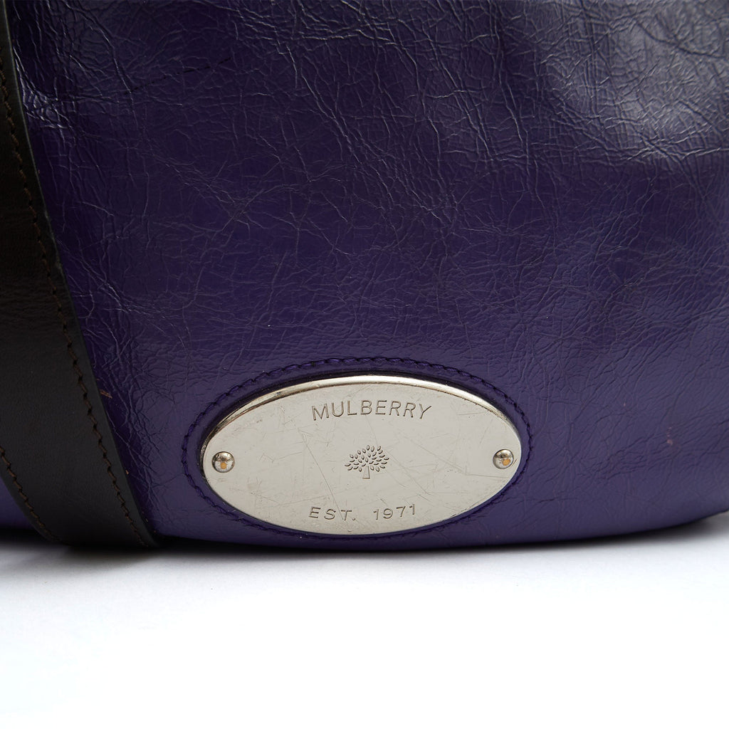 Mulberry Tote Mitzy Hobo in Purple, Patent Leather