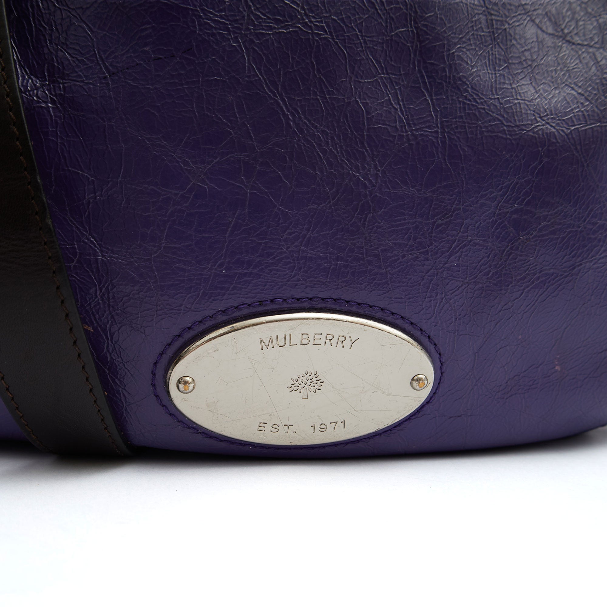 Mulberry Tote Mitzy Hobo in Purple, Patent Leather
