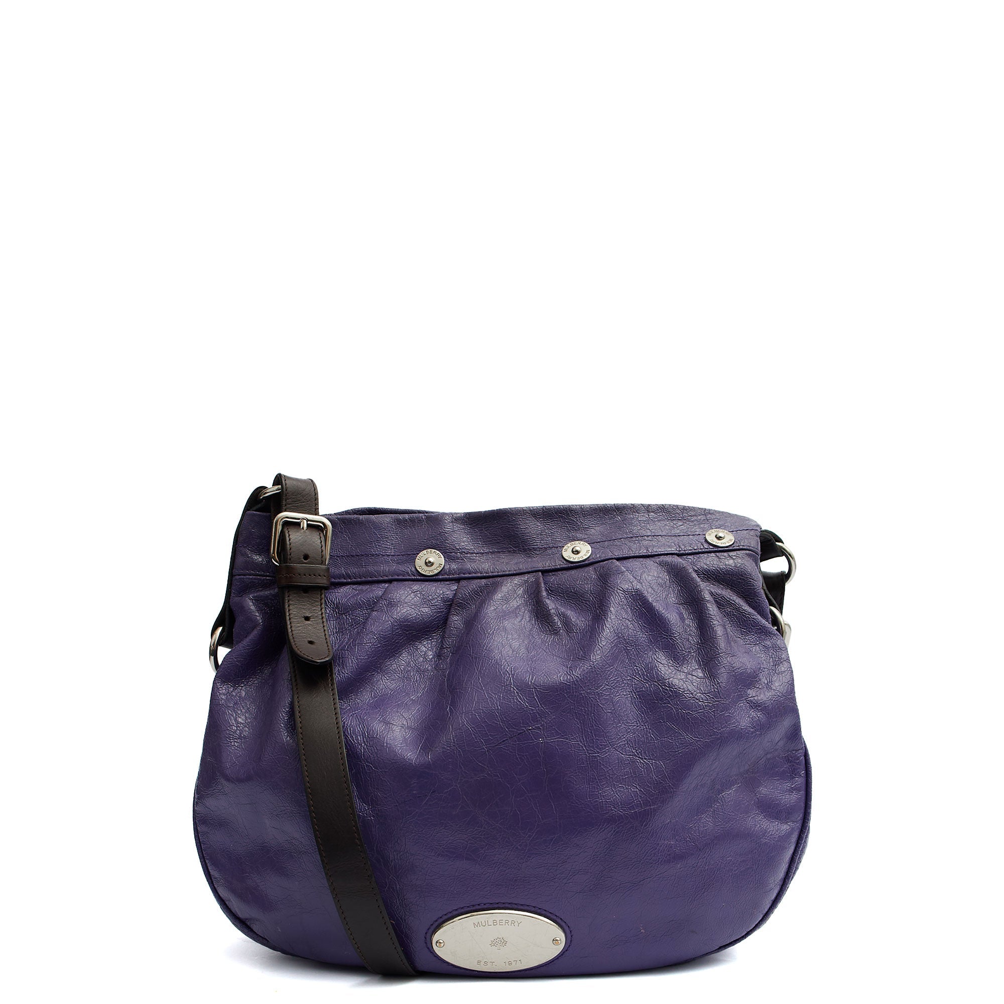 Mulberry Tote Mitzy Hobo in Purple, Patent Leather
