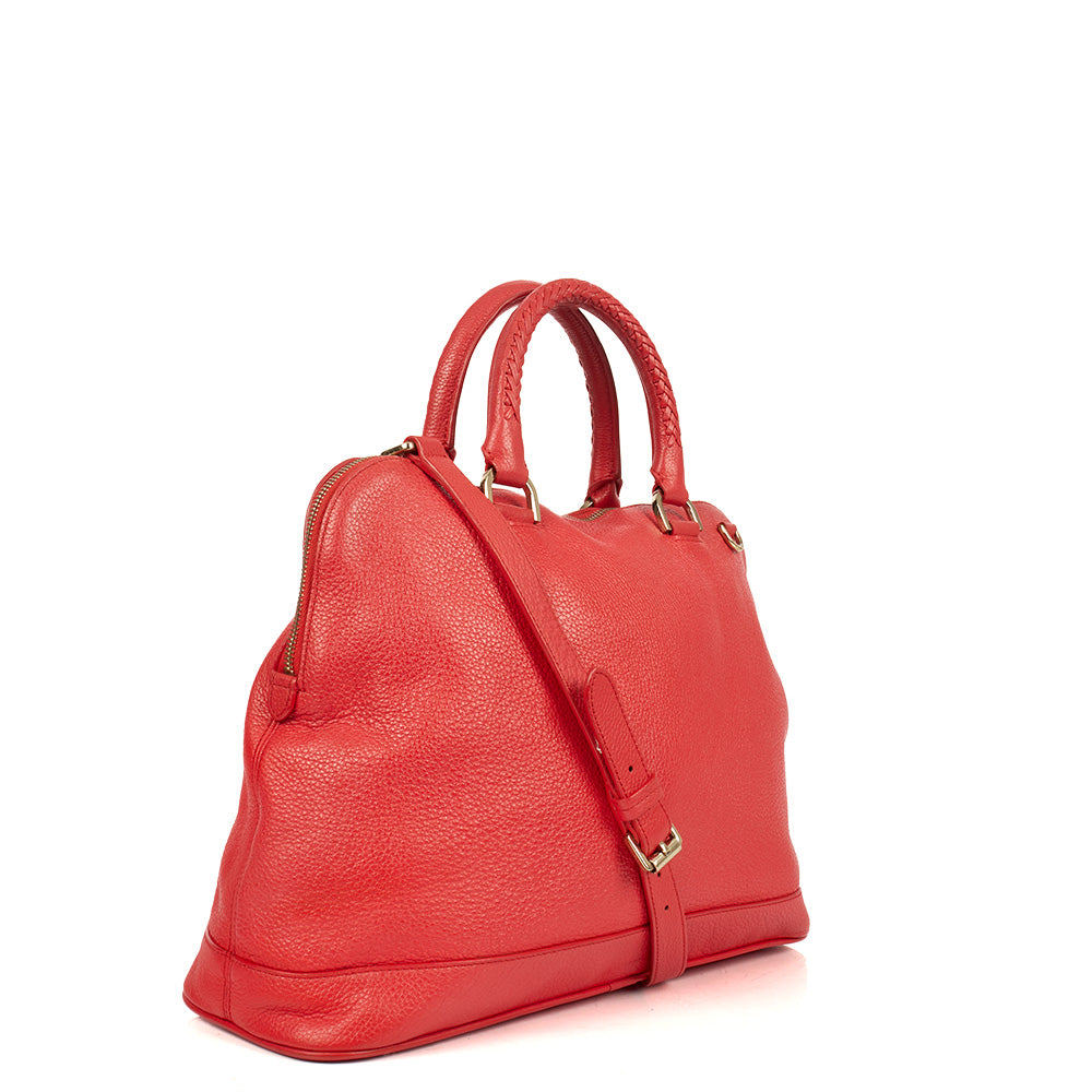 Mulberry Top Handle Pembridge in Red, Calfskin Leather