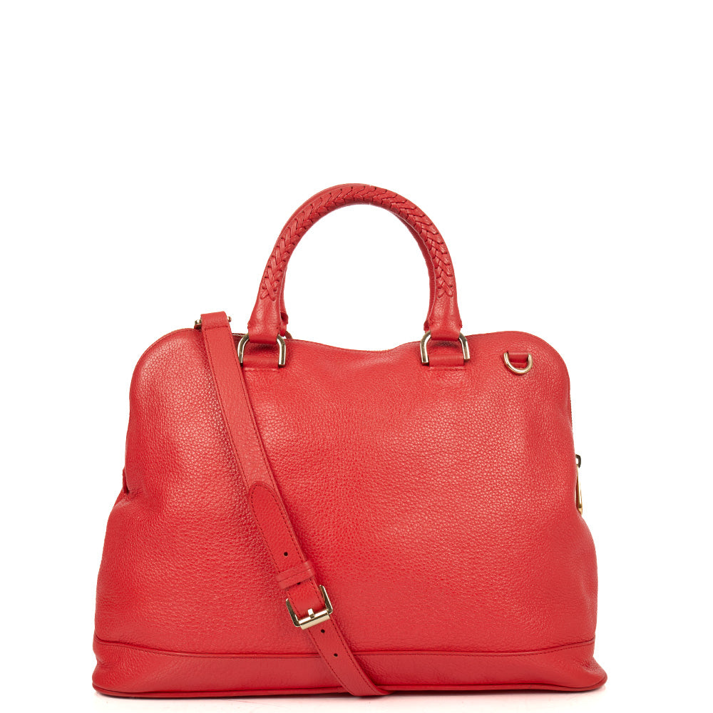 Mulberry Top Handle Pembridge in Red, Calfskin Leather