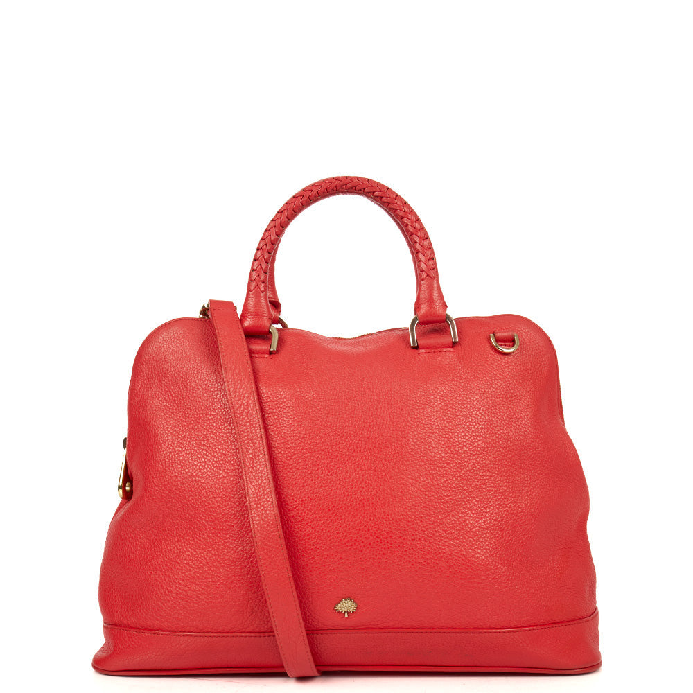 Mulberry Top Handle Pembridge in Red, Calfskin Leather
