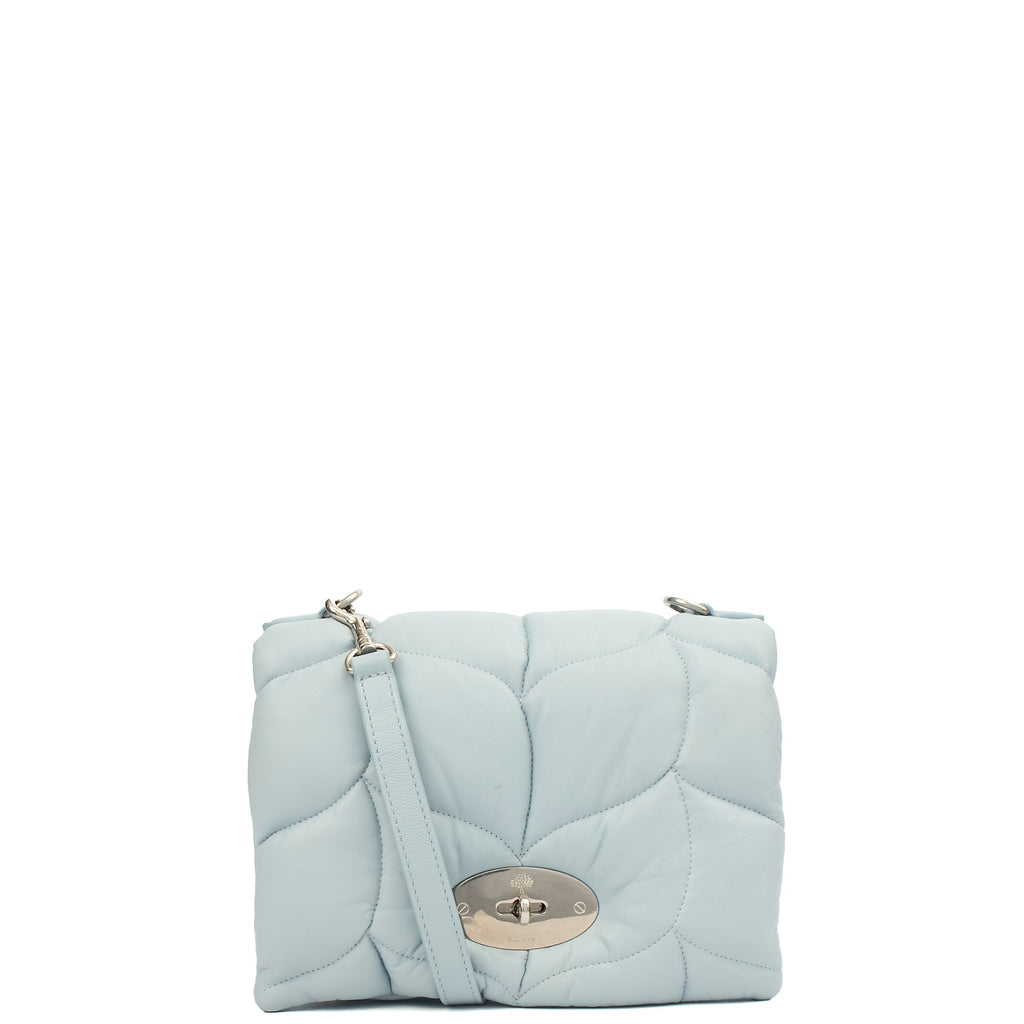 Mulberry Cross Body Little Softie in Poplin Blue, Leather