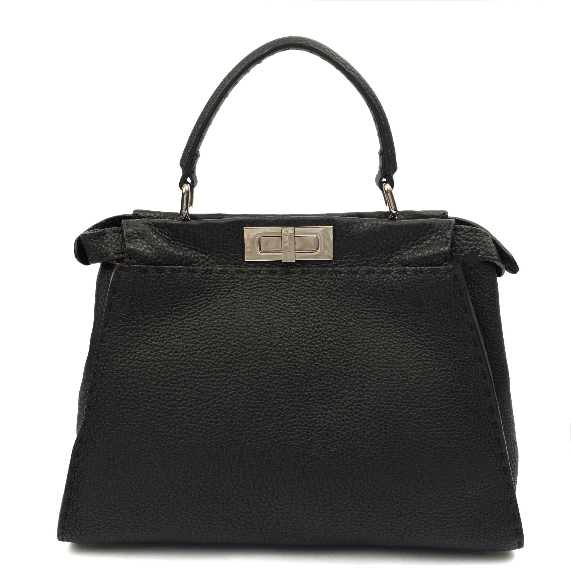 Fendi Tote Peekaboo - Medium in Black, Leather