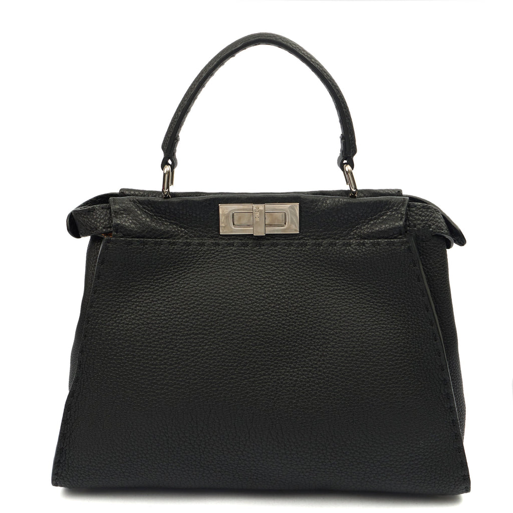 Fendi Tote Peekaboo - Medium in Black, Leather