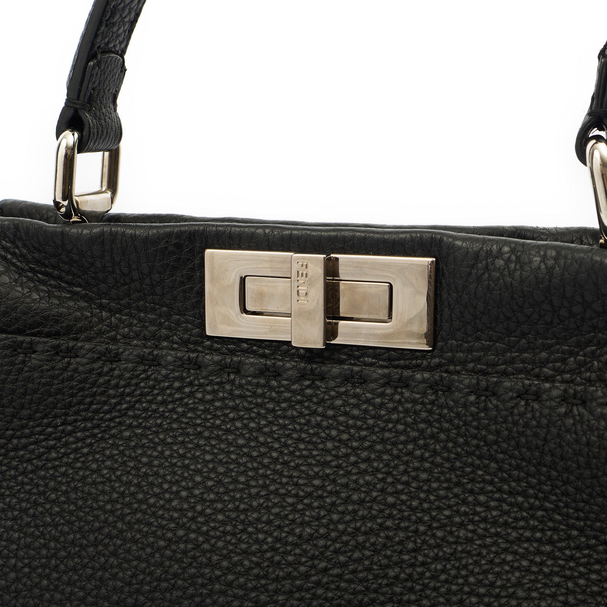 Fendi Tote Peekaboo - Medium in Black, Leather