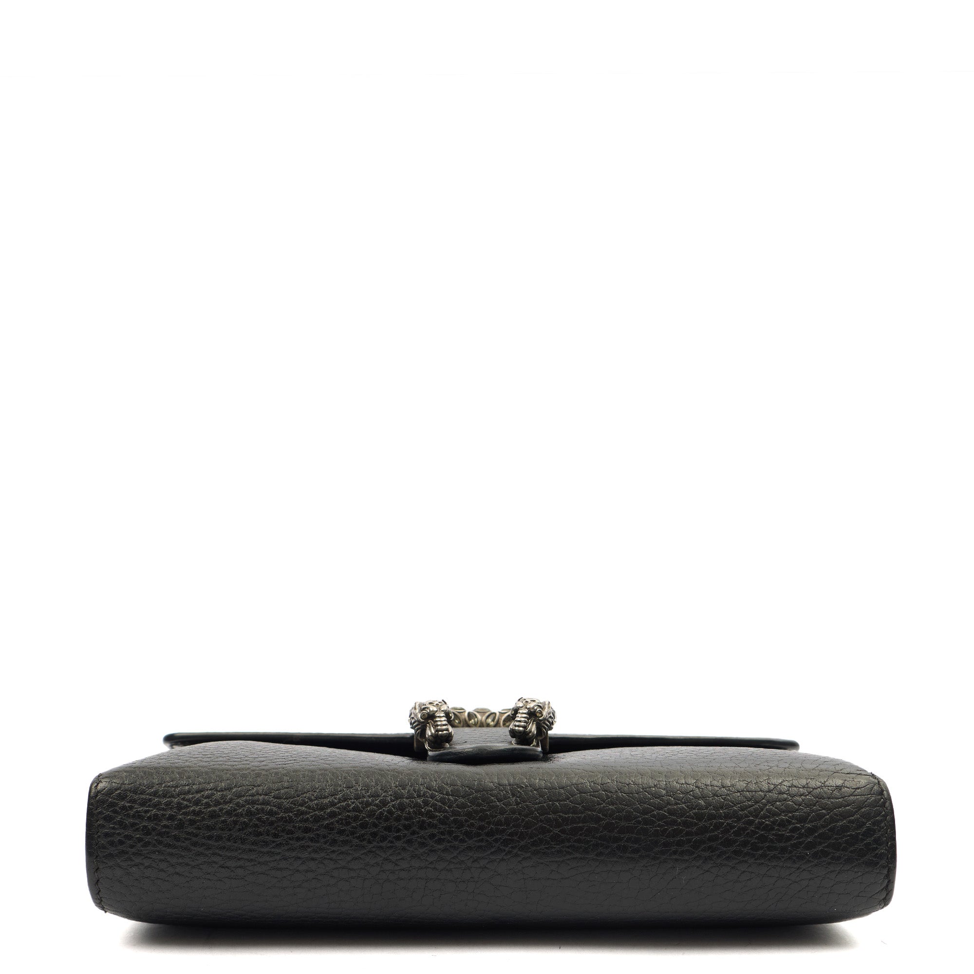 Gucci Clutch Dionysus Chain Wallet in Black, Leather