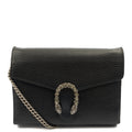 Gucci Clutch Dionysus Chain Wallet in Black, Leather
