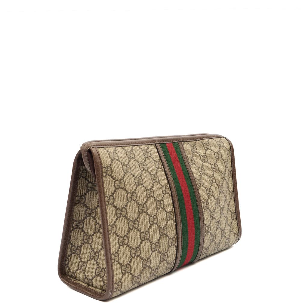 Gucci Clutch Ophidia GG Supreme Pouch in GG Supreme, GG Supreme Canvas