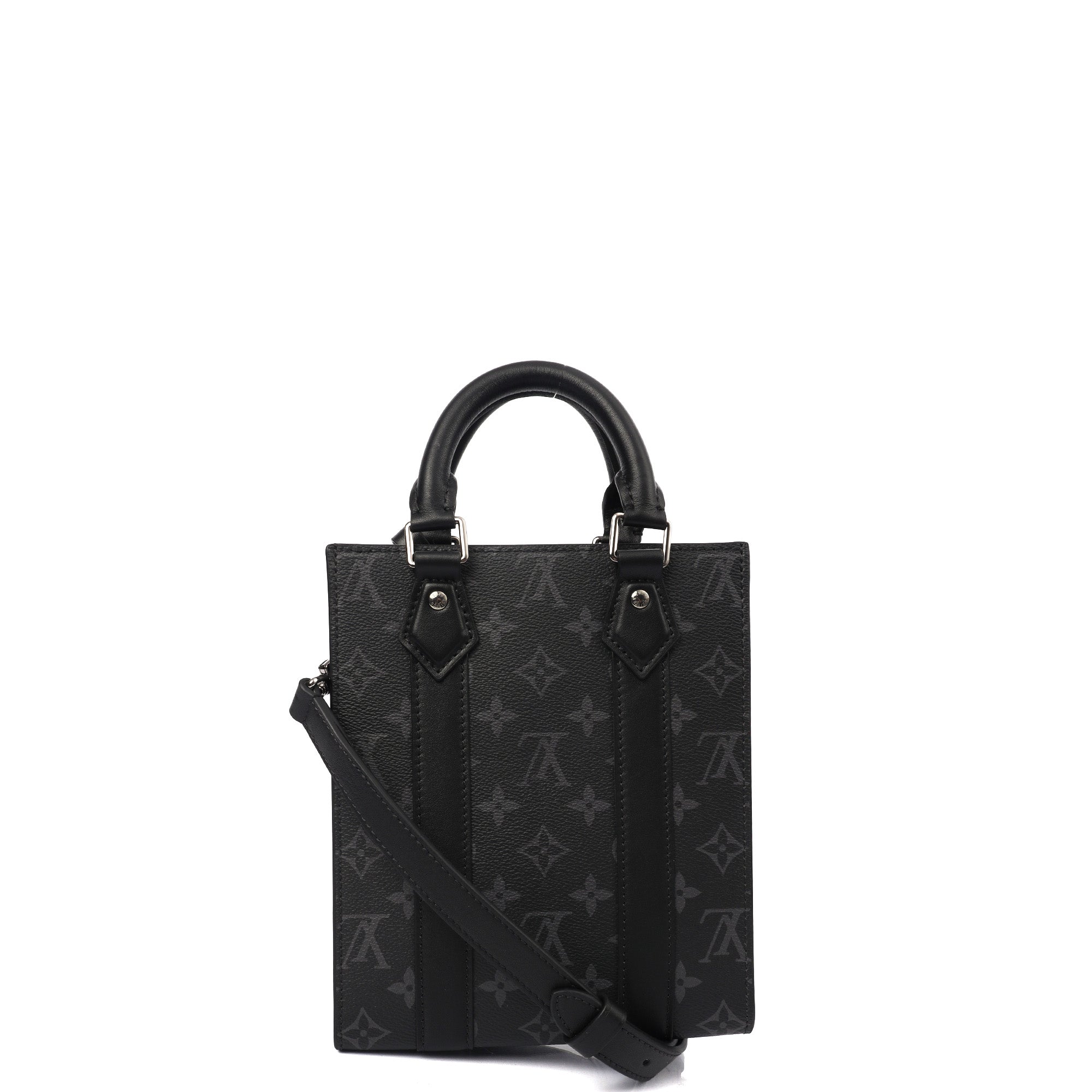 Louis Vuitton Tote Sac Plat in Monogram Eclipse, Canvas