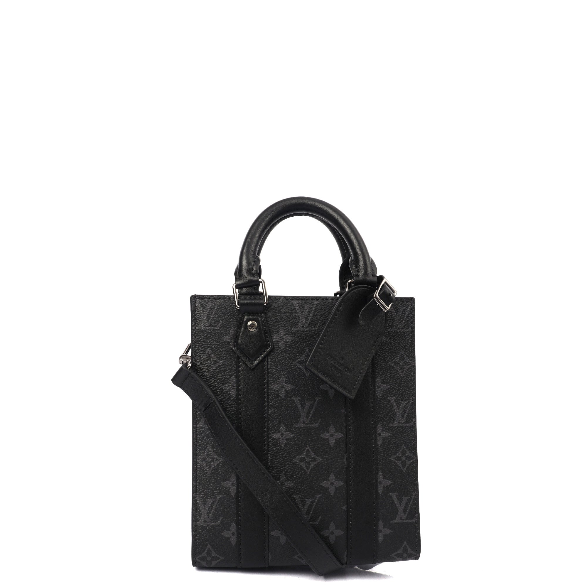 Louis Vuitton Tote Sac Plat in Monogram Eclipse, Canvas