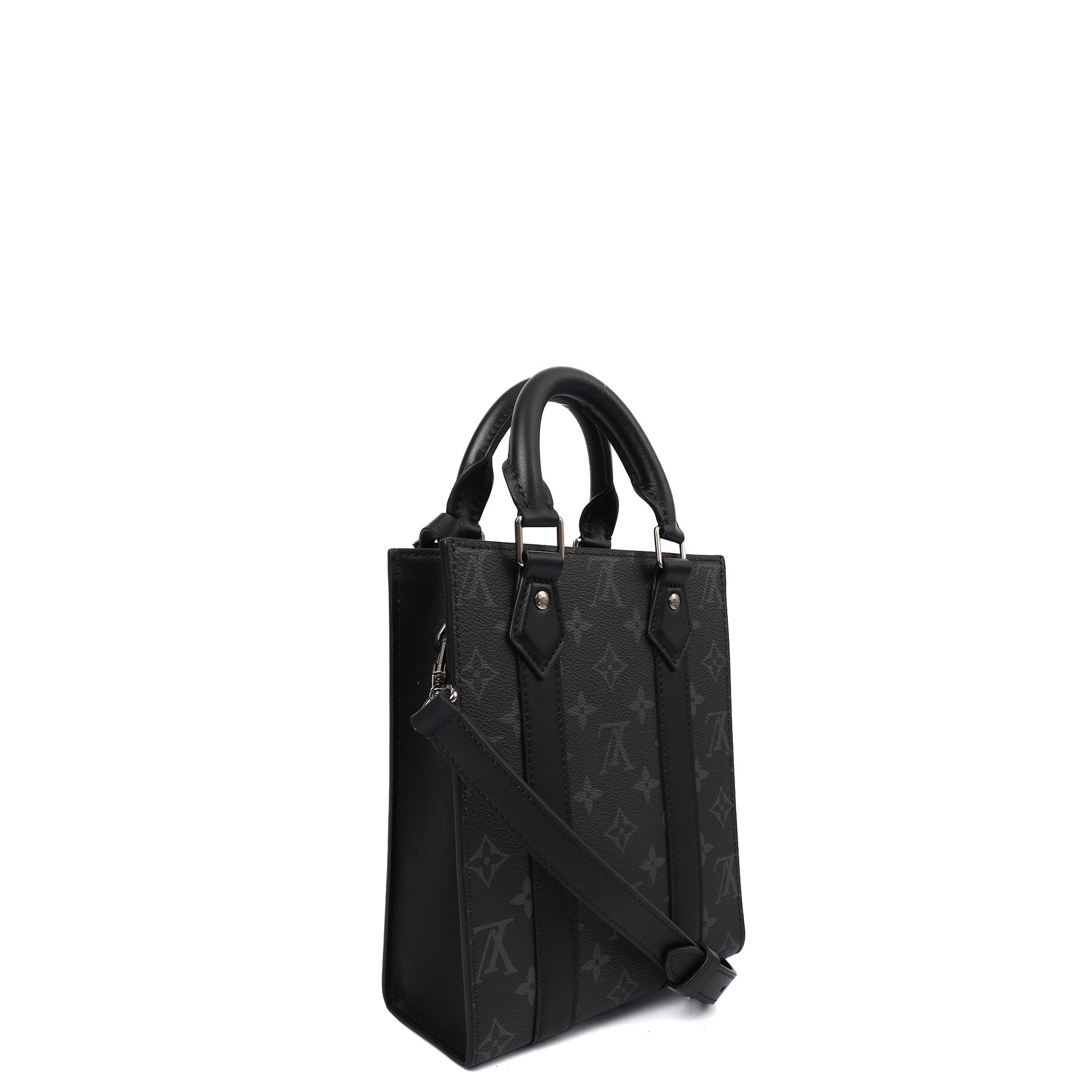 Louis Vuitton Tote Sac Plat in Monogram Eclipse, Canvas