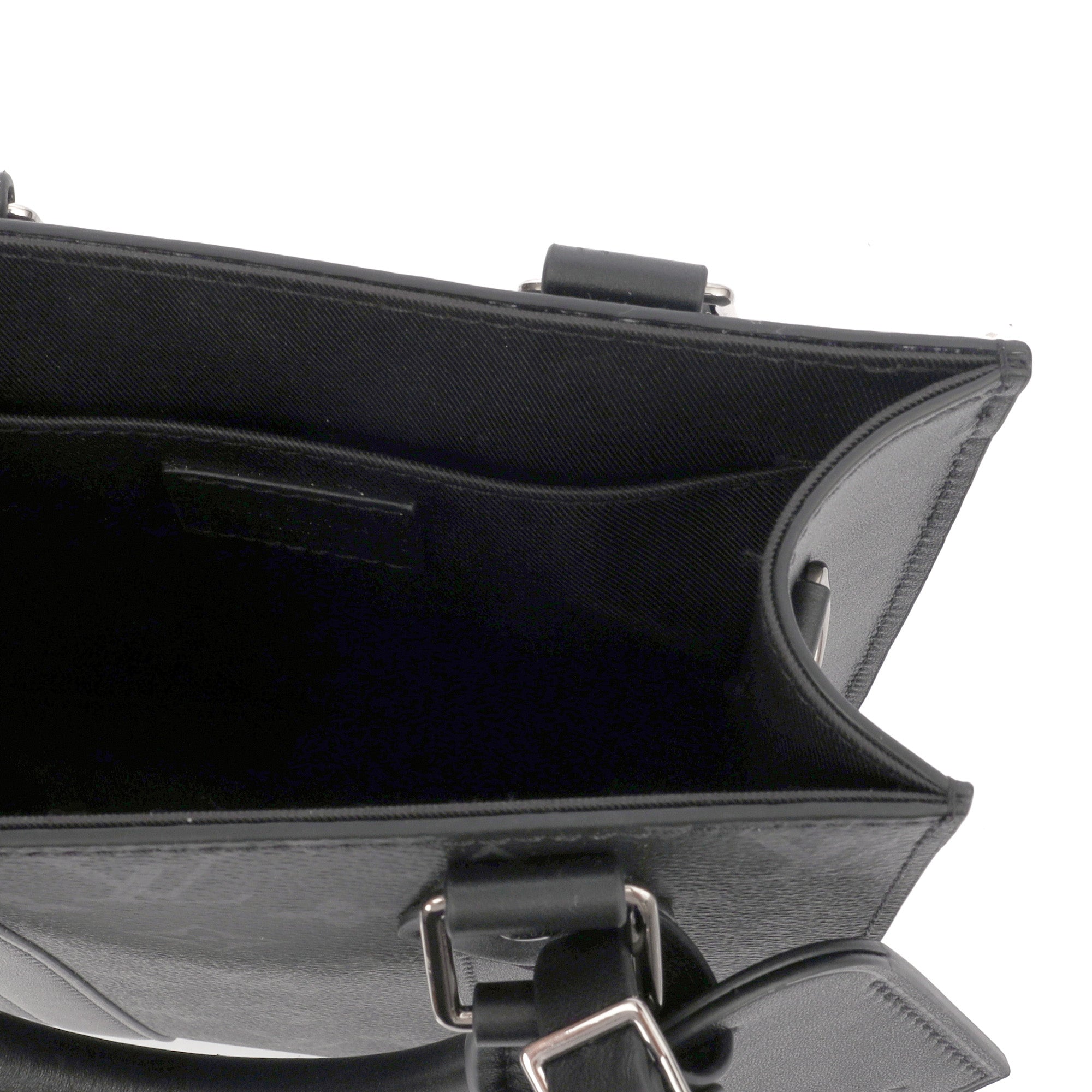 Louis Vuitton Tote Sac Plat in Monogram Eclipse, Canvas