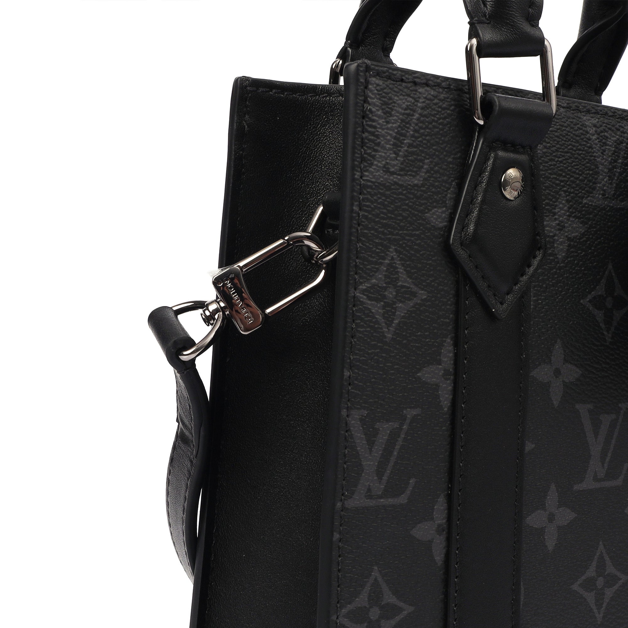 Louis Vuitton Tote Sac Plat in Monogram Eclipse, Canvas