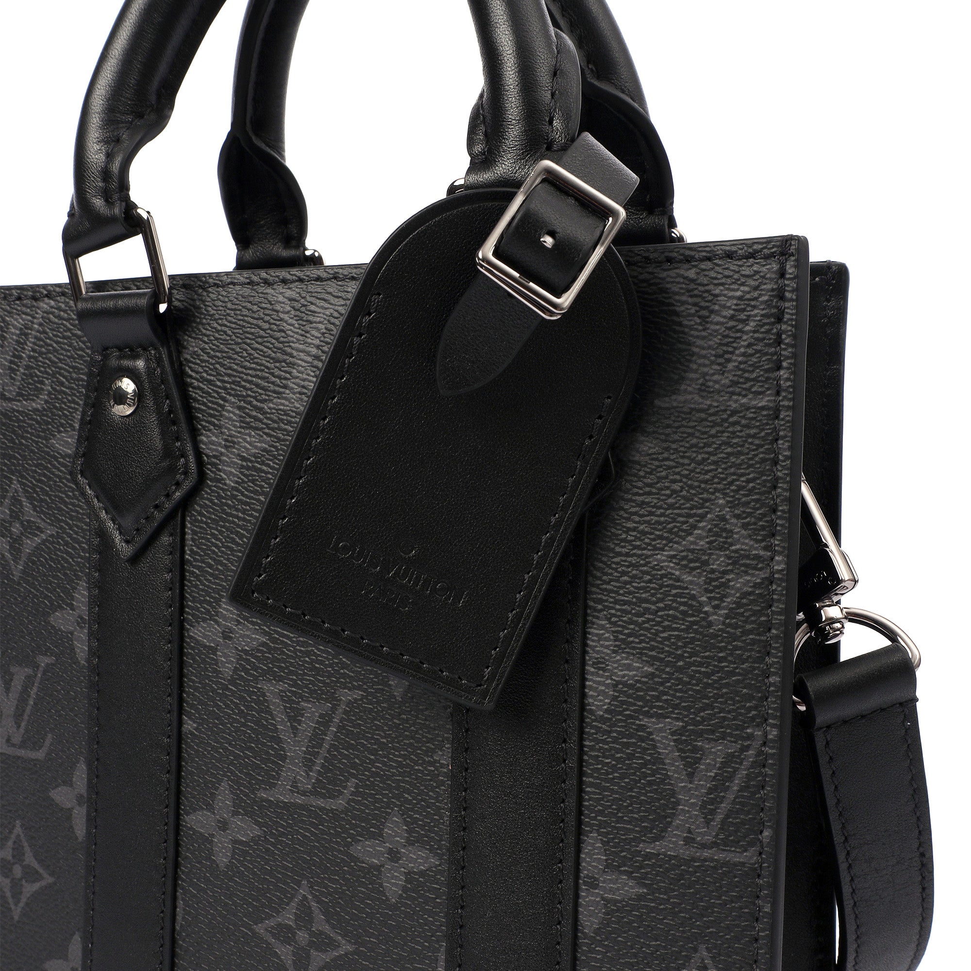 Louis Vuitton Tote Sac Plat in Monogram Eclipse, Canvas