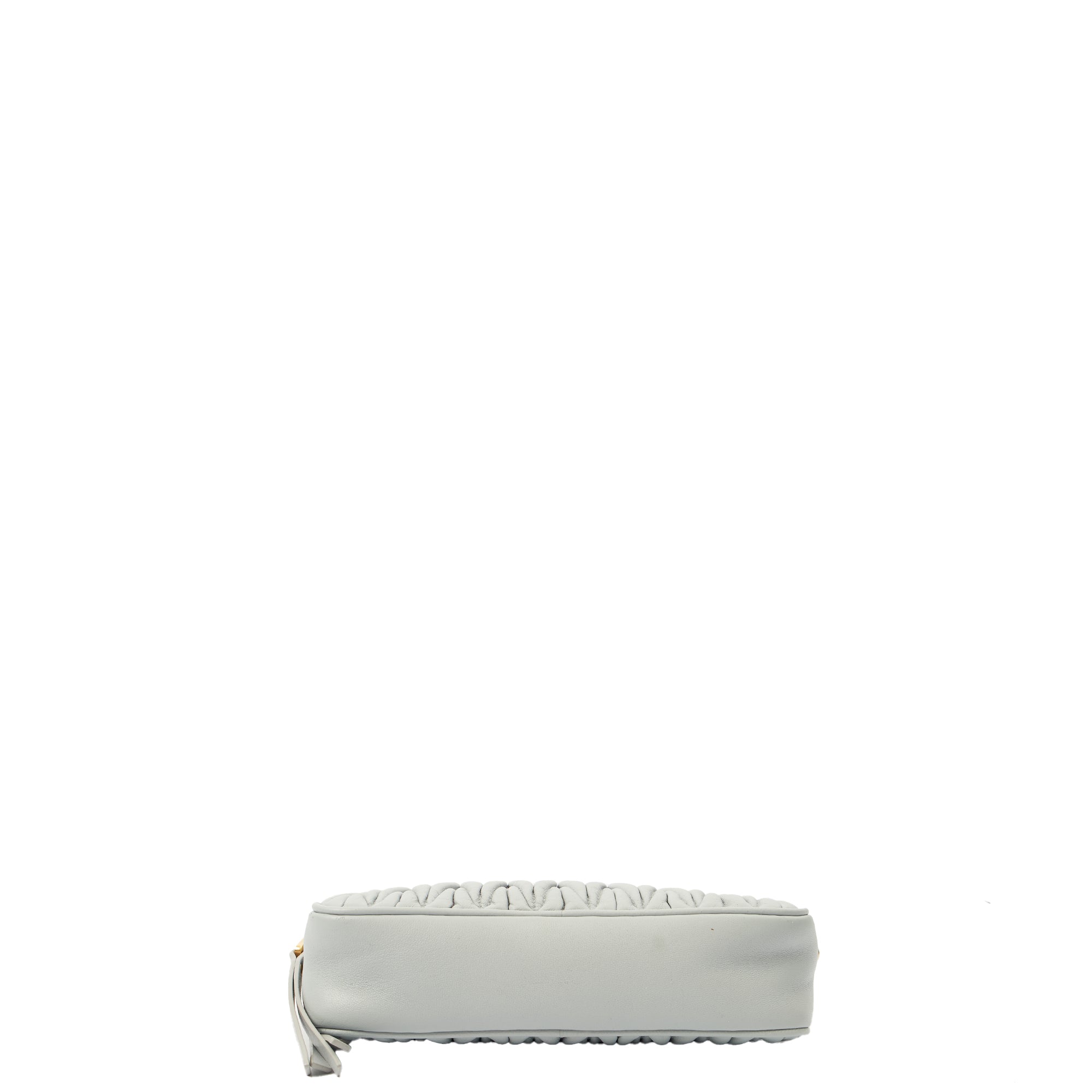 Miu Miu Cross Body Matelasse Crossbody in Blue, Leather