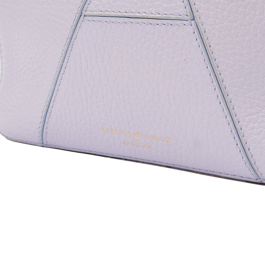 Aspinal of London Cross Body Camera Crossbody in Purple, Leather