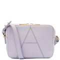 Aspinal of London Cross Body Camera Crossbody in Purple, Leather