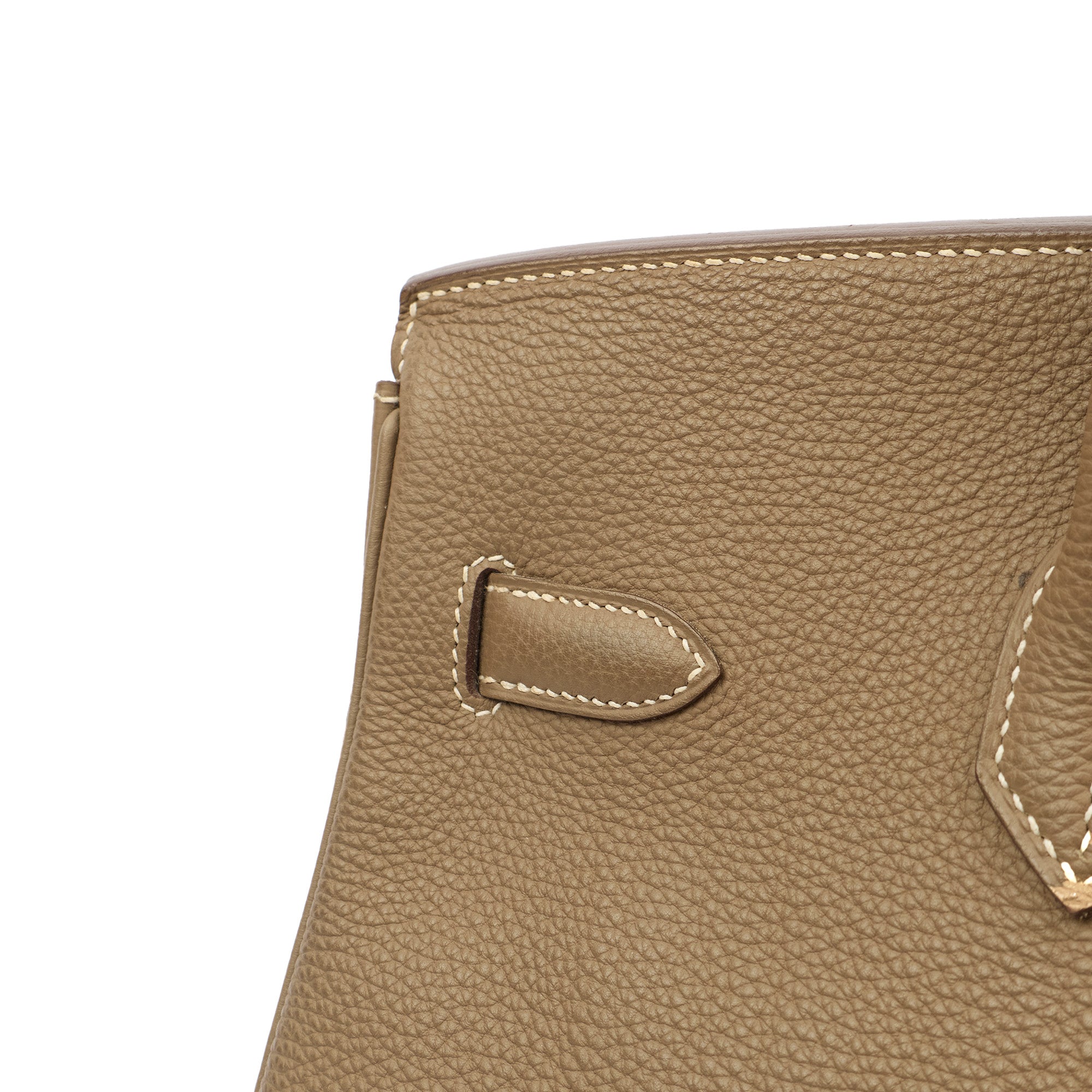 Hermes Tote Birkin 35 in Etoupe, Togo Leather