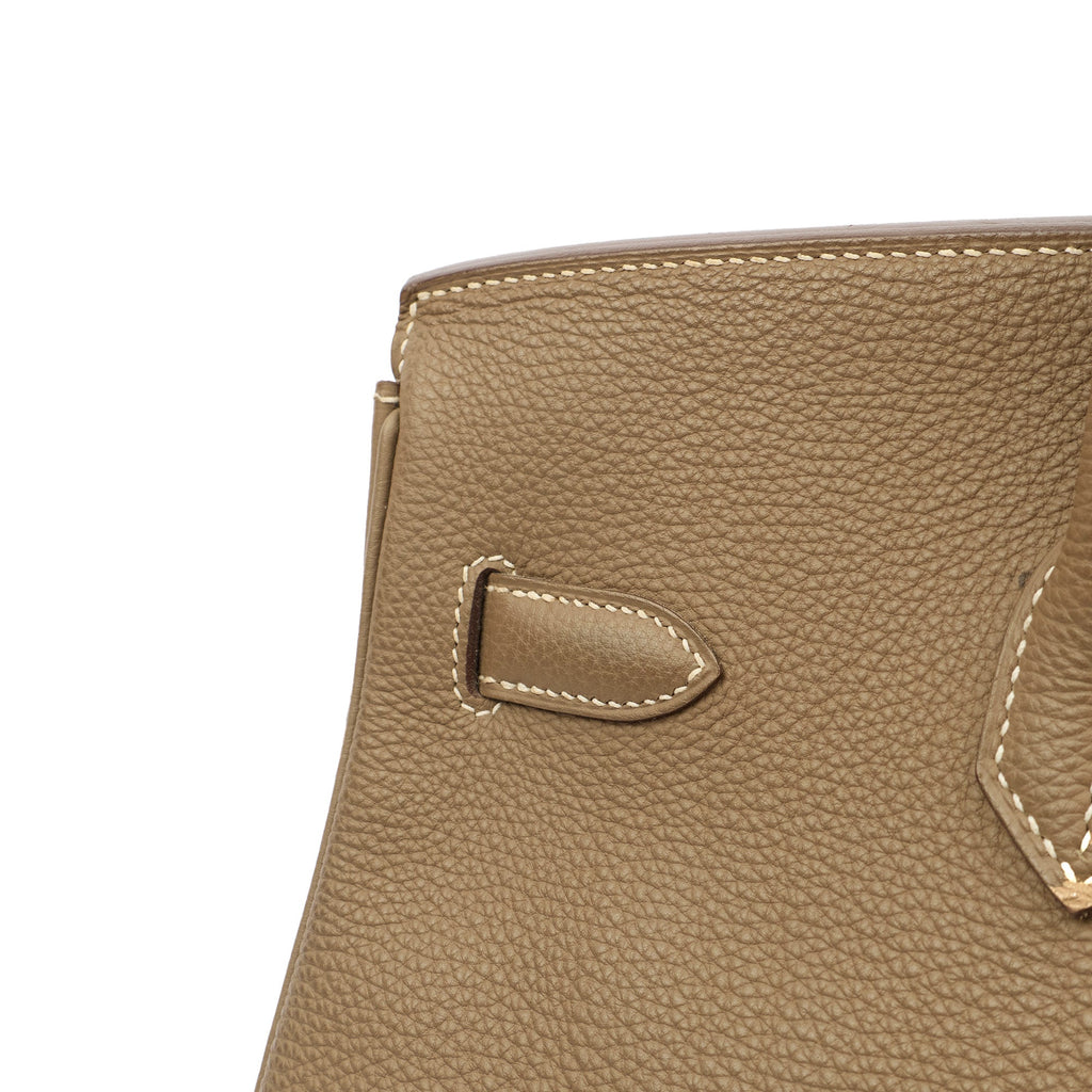 Hermes Tote Birkin 35 in Etoupe, Togo Leather