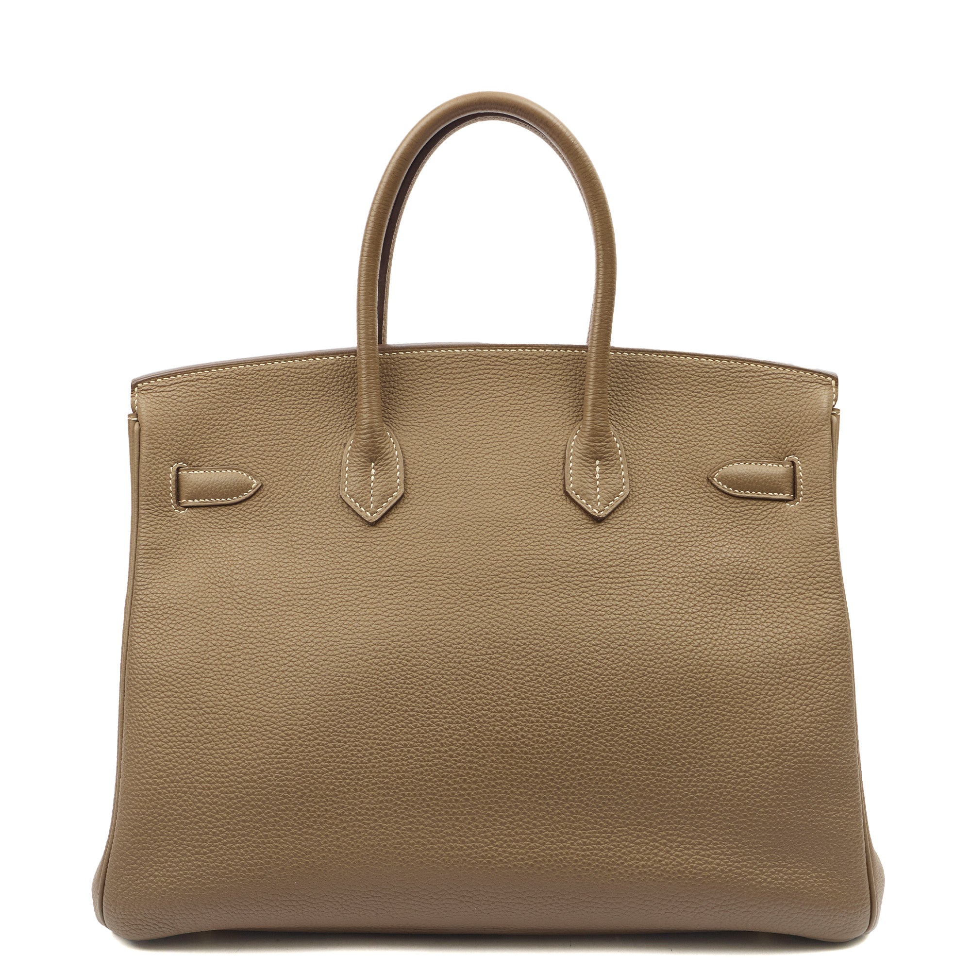 Hermes Tote Birkin 35 in Etoupe, Togo Leather