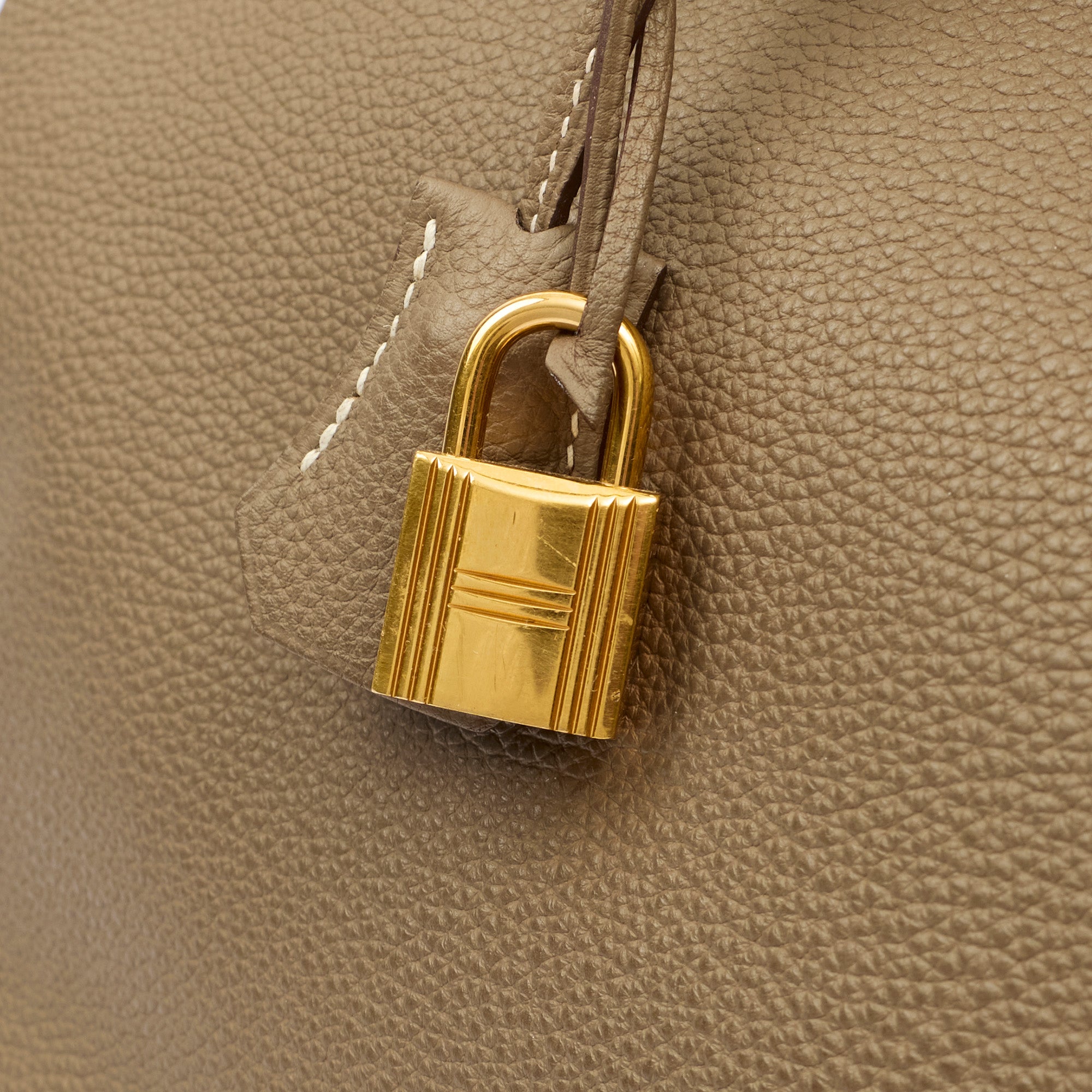 Hermes Tote Birkin 35 in Etoupe, Togo Leather