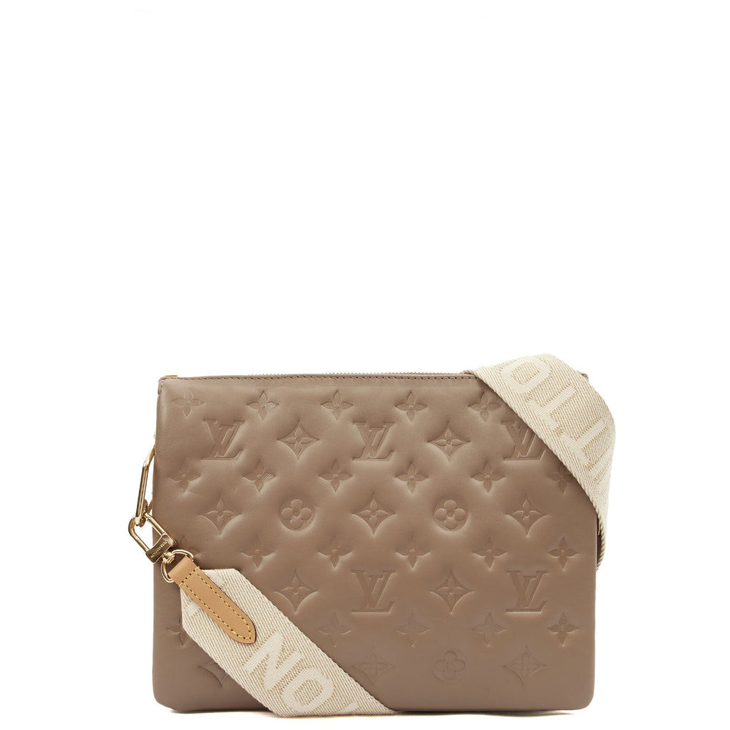Louis Vuitton Cross Body Coussin PM in Brown, Empreinte Leather