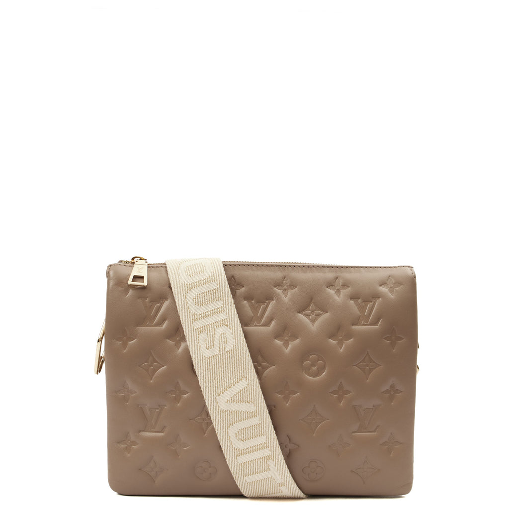 Louis Vuitton Cross Body Coussin PM in Brown, Empreinte Leather