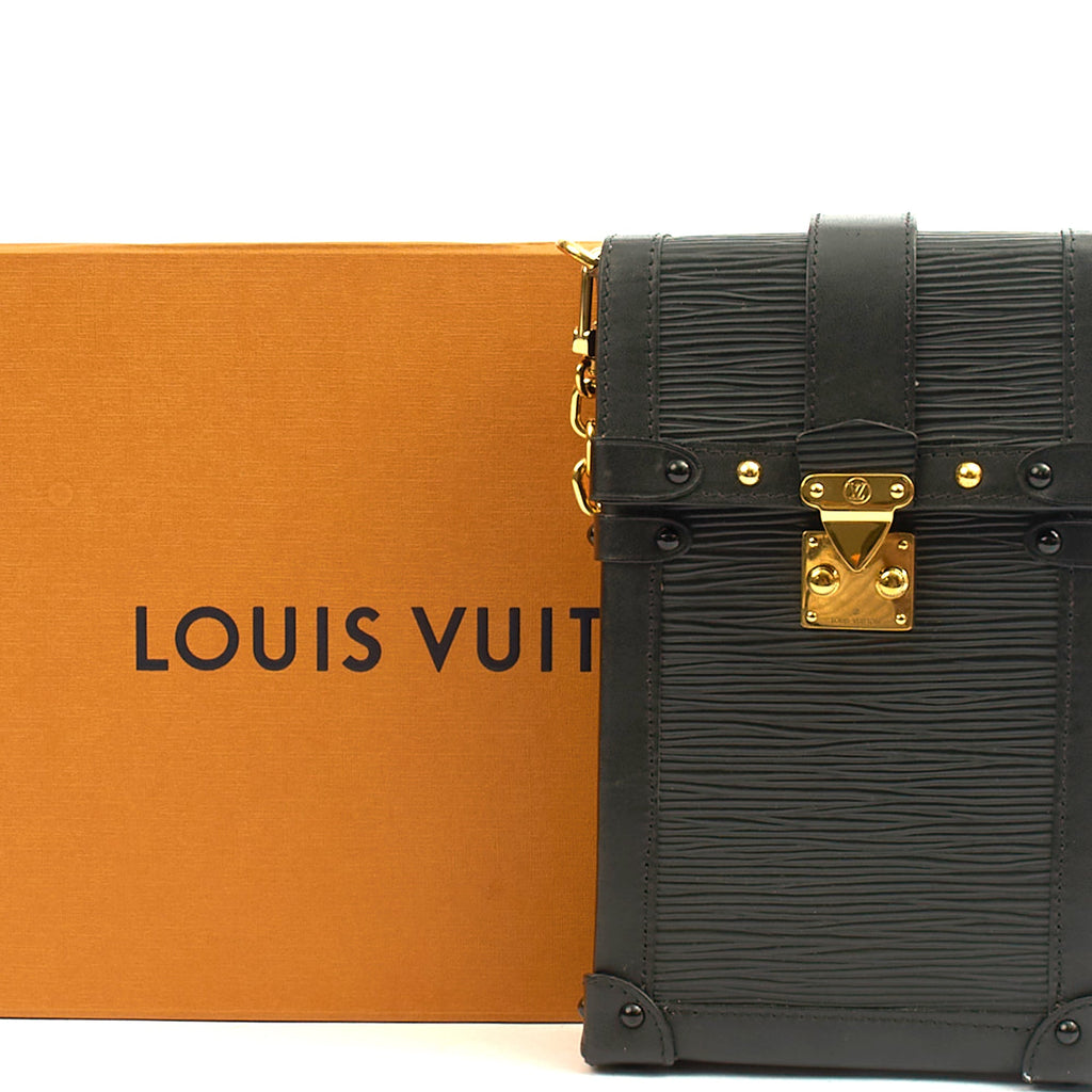 Louis Vuitton Cross Body Pochette Trunk Verticale  in Black, Epi Leather