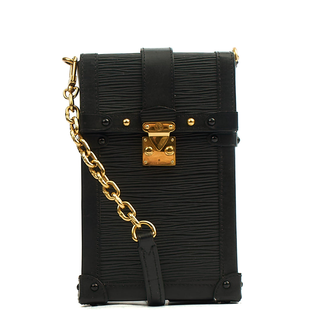 Louis Vuitton Cross Body Pochette Trunk Verticale  in Black, Epi Leather