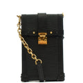 Louis Vuitton Cross Body Pochette Trunk Verticale  in Black, Epi Leather