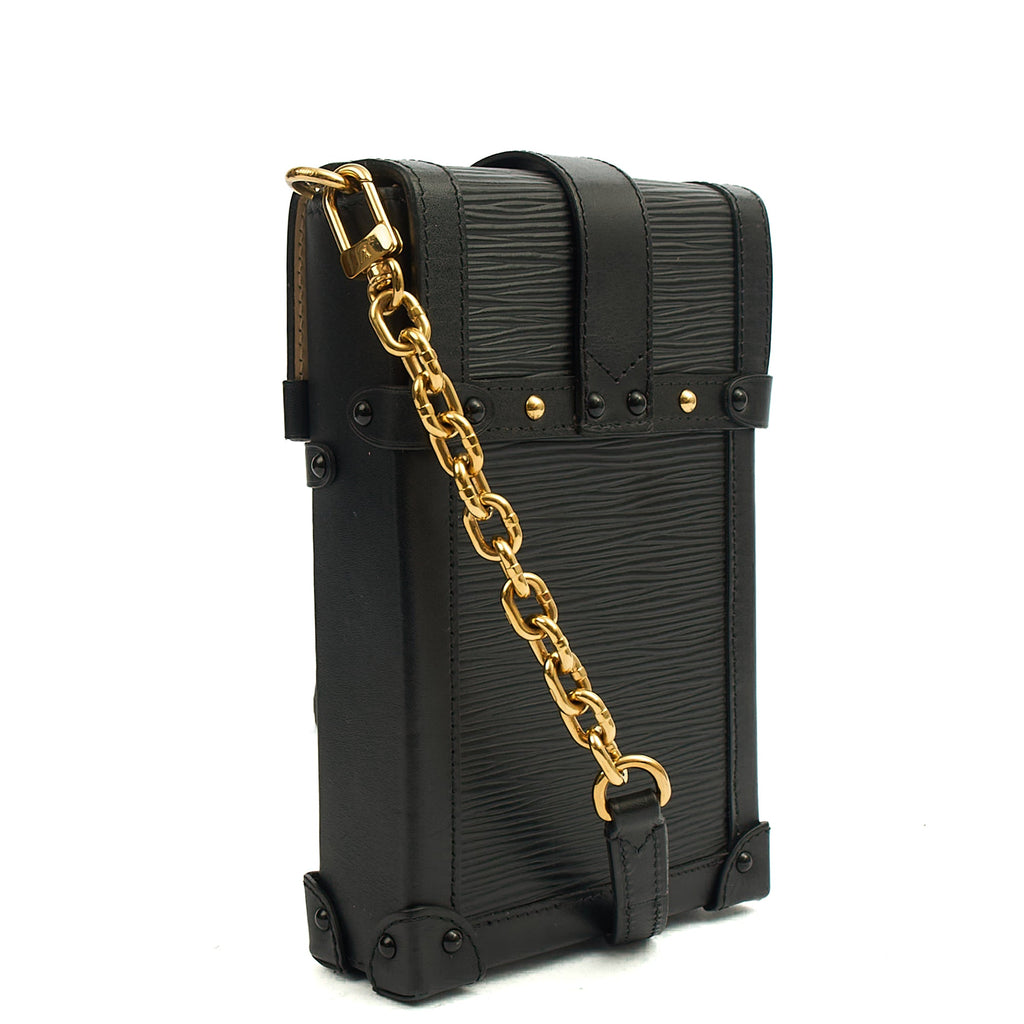 Louis Vuitton Cross Body Pochette Trunk Verticale  in Black, Epi Leather
