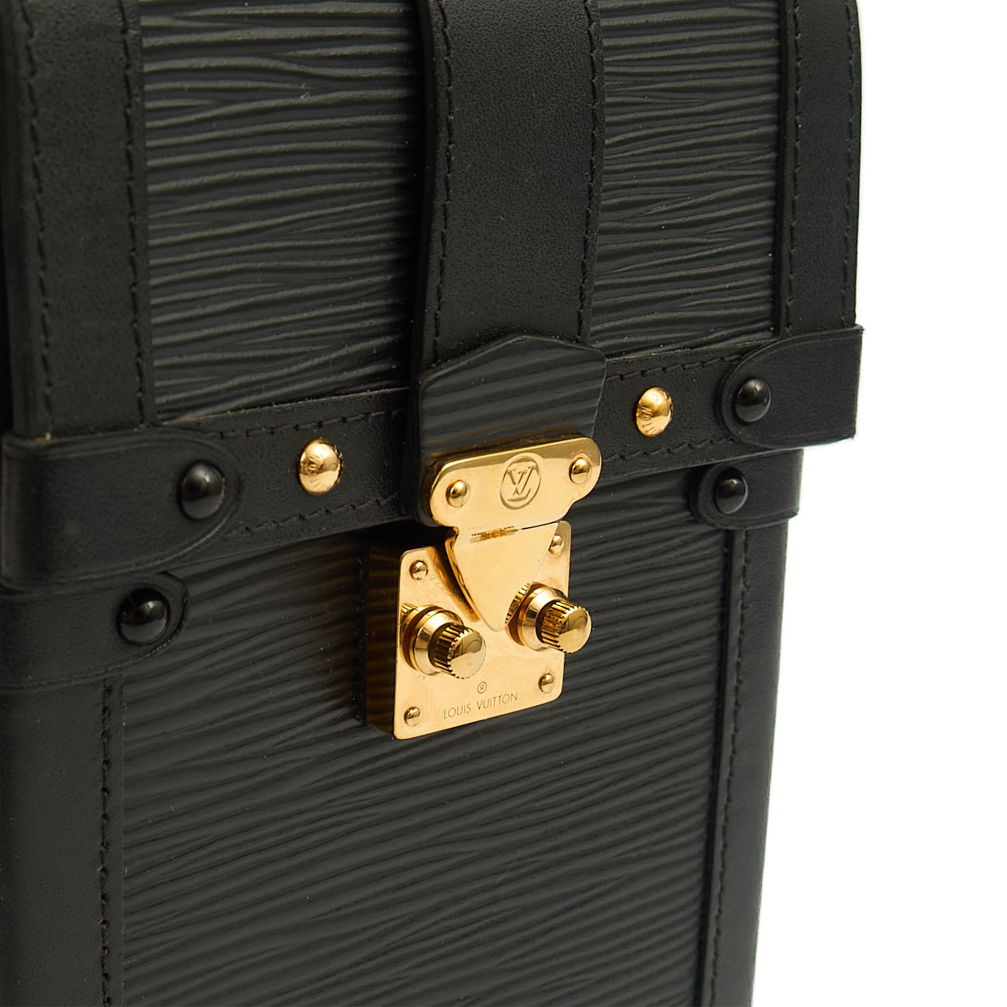 Louis Vuitton Cross Body Pochette Trunk Verticale  in Black, Epi Leather