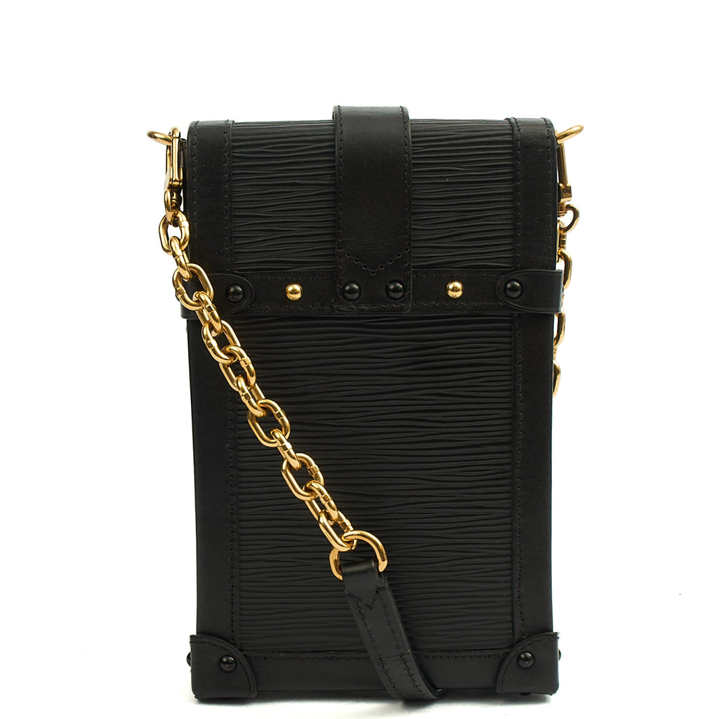 Louis Vuitton Cross Body Pochette Trunk Verticale  in Black, Epi Leather