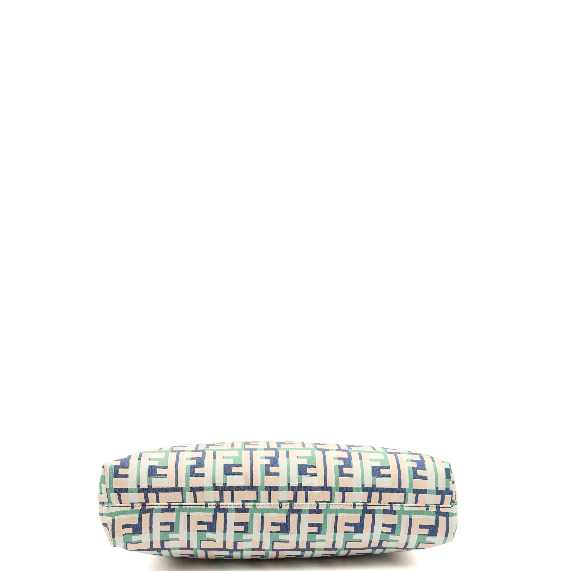 Fendi Shoulder Bag Zucca Tote in Green, Leather