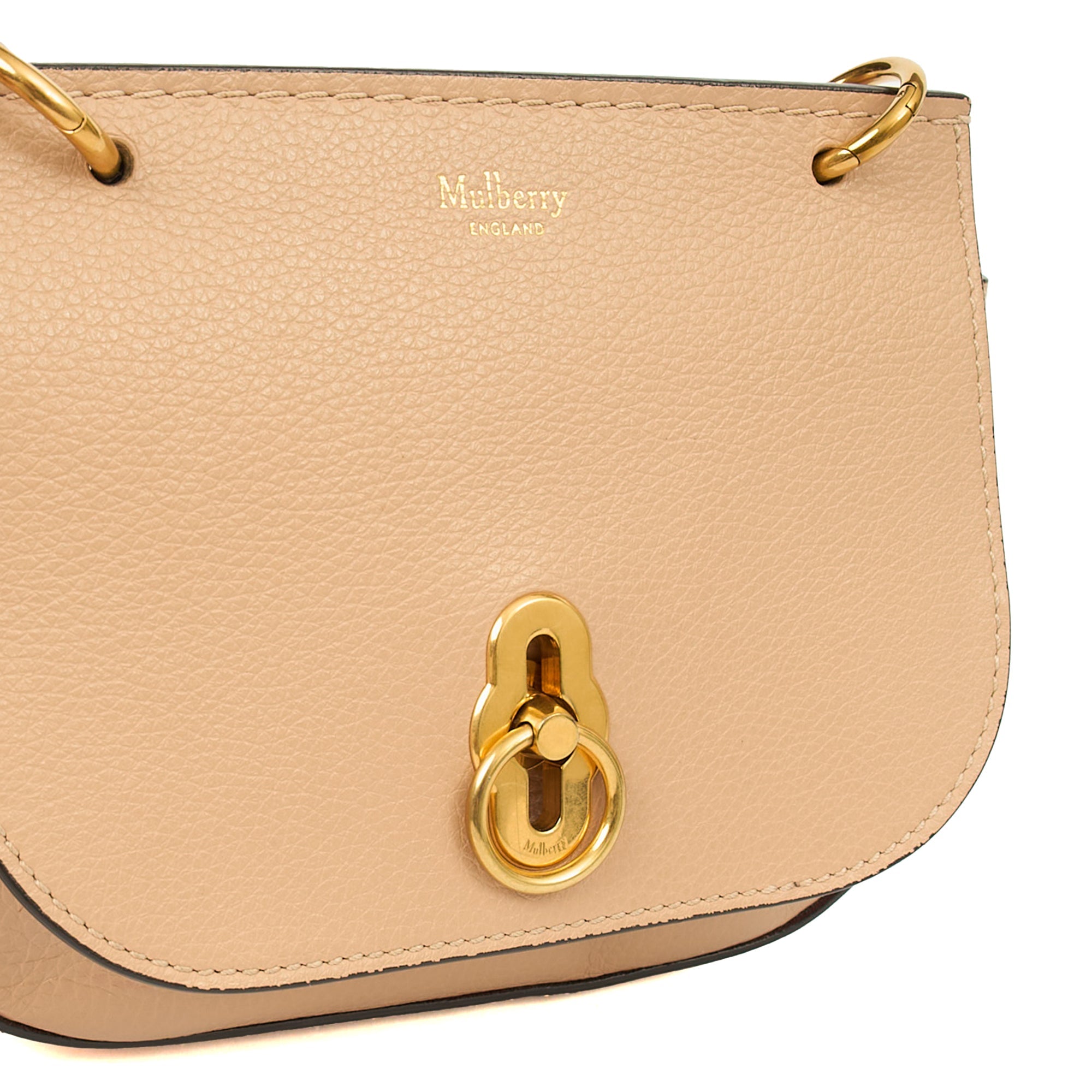 Mulberry Mini Bag Amberley Satchel - Mini in Rose Water, Leather