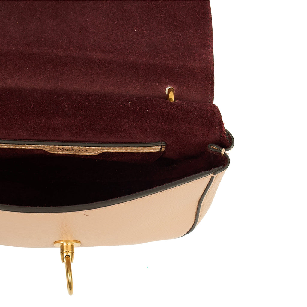 Mulberry Mini Bag Amberley Satchel - Mini in Rose Water, Leather