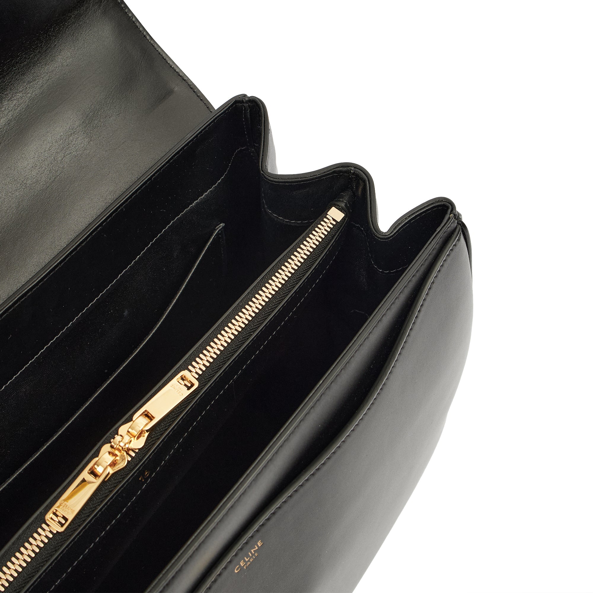 Celine Tote Box Bag - Medium in Black, Leather