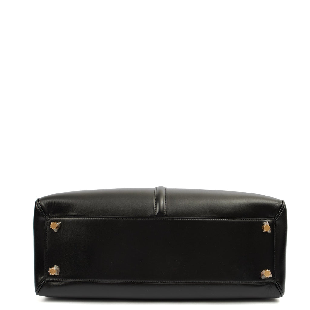 Celine Tote Box Bag - Medium in Black, Leather