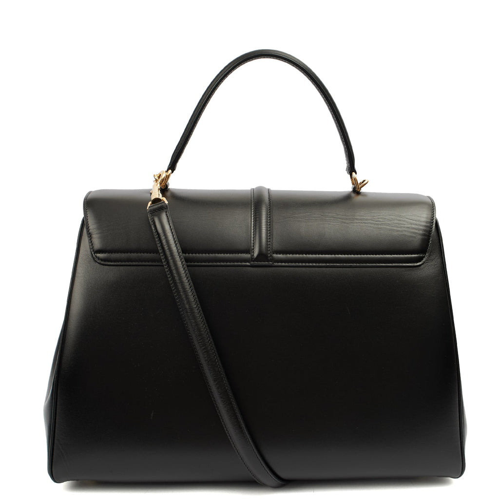 Celine Tote Box Bag - Medium in Black, Leather