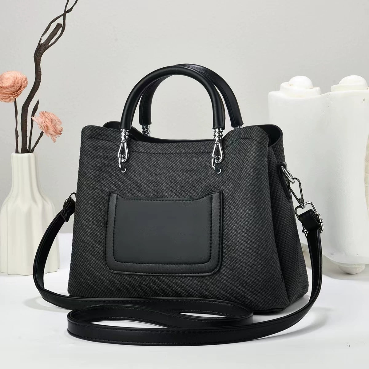 Handbag with KeyChain– Stylish Shoulder & Crossbody Bag for Women 9913-12