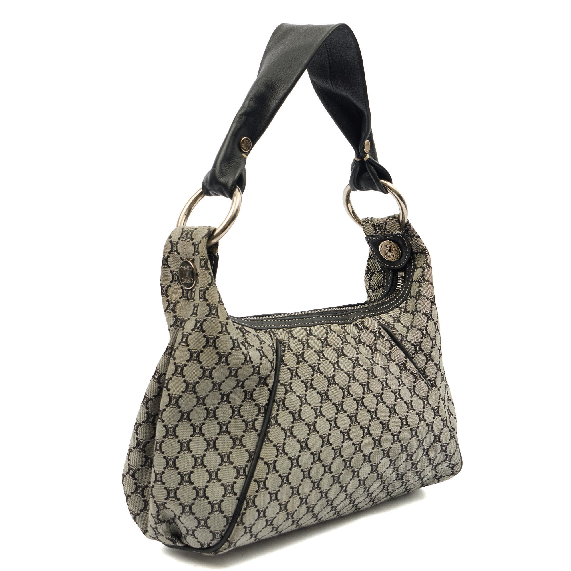 Celine Shoulder Bag Vintage Shoulder Bag in Navy, Canvas