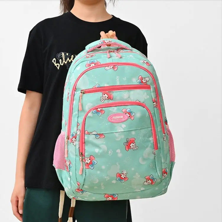 Waterproof Bow Print Student Backpack 1217