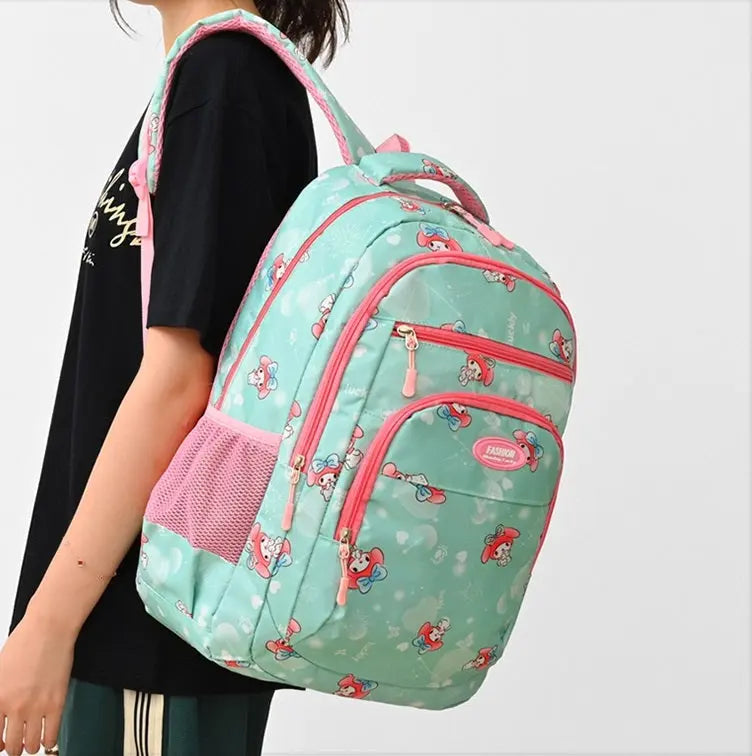 Waterproof Bow Print Student Backpack 1217